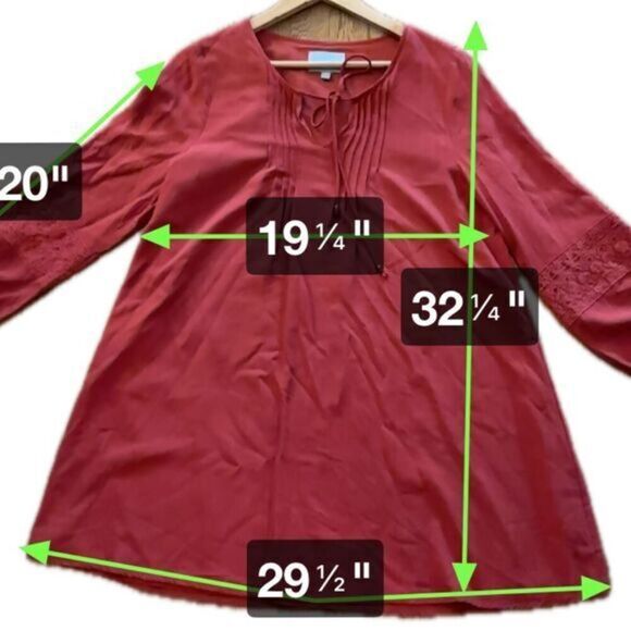 Skies are‎ Blue  Long Sleeve shift Dress Size Large - Picture 3 of 5